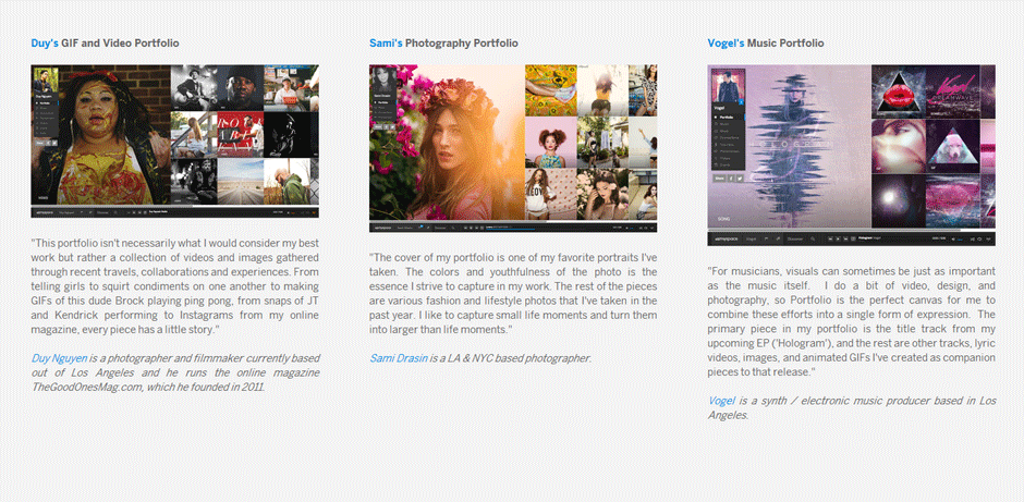 New Myspace Portfolio