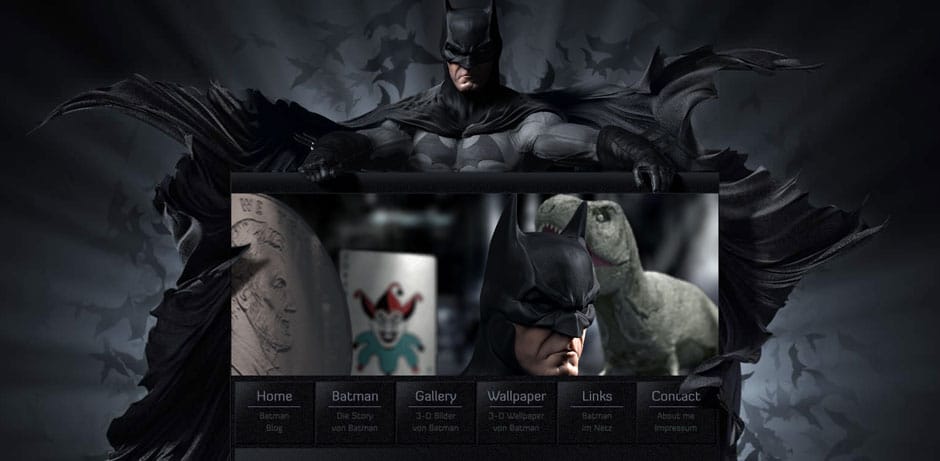 Batman 3D Parallax Scrolling Effect
