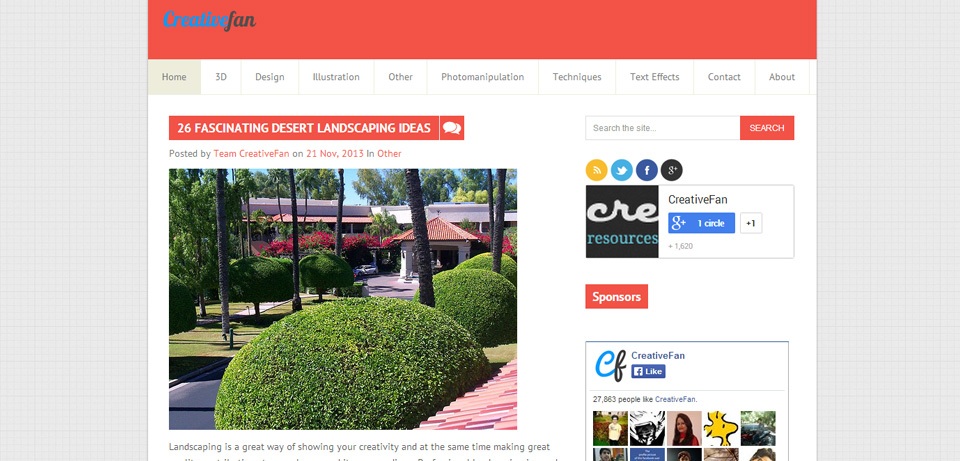 CreativeFan Photoshop Tutorials Website