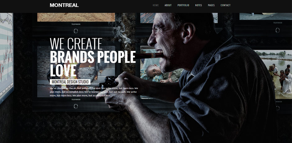 Montreal Parallax Scrolling Effect