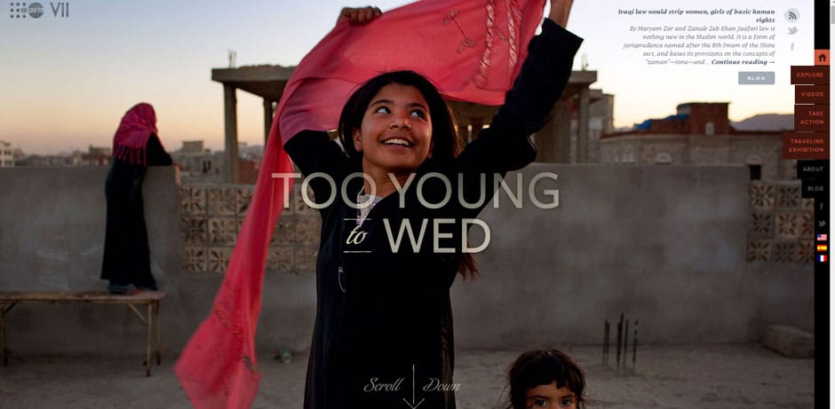 Too Young To Wed Parallax Scrolling Effect