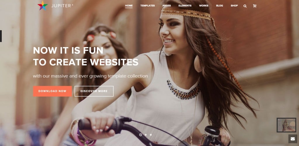 Jupiter Parallax WordPress Themes
