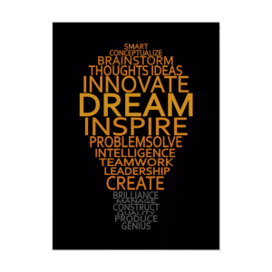 15 Best Inspiring Entreprenuer Quotes-Inspirational Light Bulb custom poster