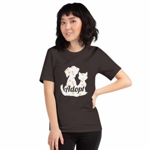 Adopt Dog and Cat Silhouette T-Shirt